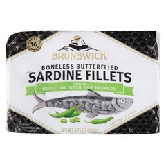 Boneless Butterflied Sardines in Olive Oil Canned 3.75 oz Pack of 12 Sardine Tin