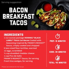 Hormel® Black Label® Bacon Frank’s RedHot Infused Thick Cut Bacon