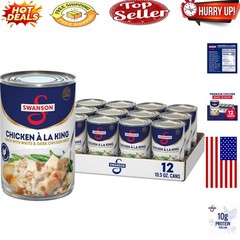 Swanson Chicken a la King – 12 Cans of Hearty, Creamy Chicken & Vegetables