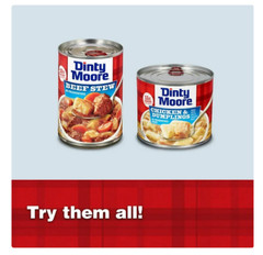 DINTY MOORE Beef Stew, Shelf-Stable, Steel Can 38 oz