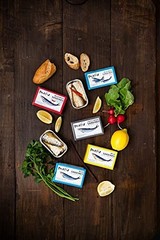 Sardines in Olive Oil with Piquillo Peppers 3 Ounce Can Wild Caught Gluten Free
