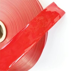 5 Meters Food Grade Red Plastic Sausage Casings Shell Width 48-50mm Inedible