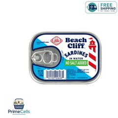 No Salt Added Sardines – High Protein, Gluten Free, Easy Snack (3.75 oz)