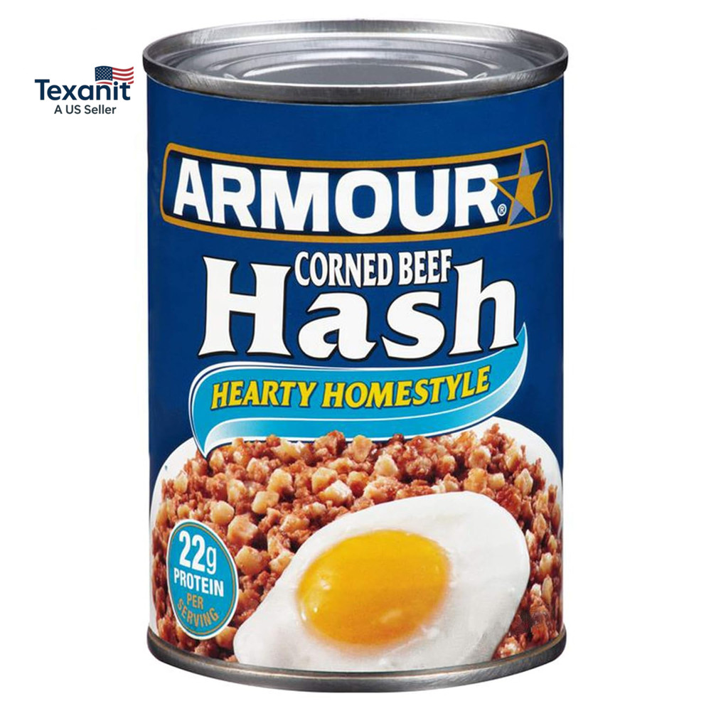 Star Corned Beef Hash, Hearty Homestyle, Canned Food, 12 – 14 OZ Cans