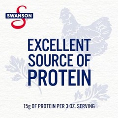 Swanson White and Dark Premium Chunk Canned Chicken Breast in Water, Fully