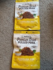 Meat Shredz Premium Dried Pulled Pork Carolina BBQ Sweet Mustard Flavor (2 Pack)