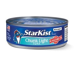 Starkist Chunk Light Tuna in Oil 5 Oz (5 Pack) Canned Tuna Fish Wild Caught