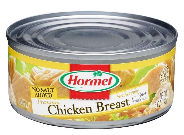 Hormel Premium No Salt Added Canned Chunk Chicken Breast in Water, 5 Ounce Pk 12