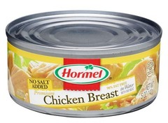Hormel Premium No Salt Added Canned Chunk Chicken Breast in Water, 5 Ounce Pk 12