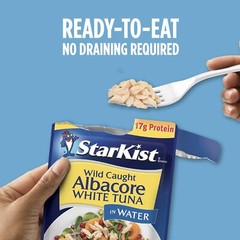Starkist Albacore White Tuna in Water 24 Pack High Protein Mild Flavor 2.6oz