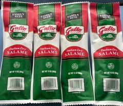 4 GALLO ITALIAN DRY SALAME Family Size Salami 13 oz ea x 4 FRESHEST FREE SHIPPNG