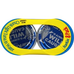 Chunk Light Tuna in Water 8-Pack 5oz Cans Protein Rich Canned Seafood Pantry