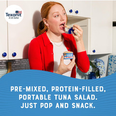 Snackers – Tuna Salad, 3 Oz Easy Open Can – 9G Protein per Serving – Wild Caught