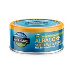 Wild Caught Albacore Tuna in Extra Virgin Olive Oil 5 oz Canned Fish Pack of 6