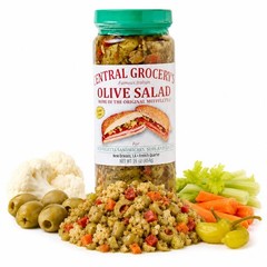 Central Grocery Olive Salad 16 oz Pack of 4, Authentic New Orleans Italian Ol…