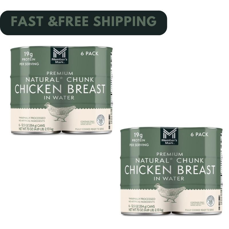 Member’s Mark Premium Chunk Chicken Breast 12.5 oz., 6 ct. Pack of 2 Best Price