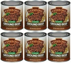 Keystone Meats All Natural Ground Beef Fully Cooked Food 28oz No Preservatives ✅