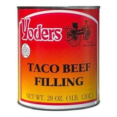 Yoder’s Fully Cooked 28 Oz Fresh REAL Canned Taco Beef Filling 6 28 ounce