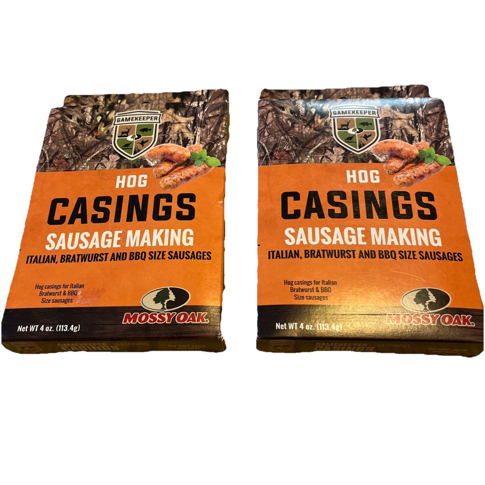 Mossy Oak® Gamekeeper ™ Hog Casings Sausage Making Lot Of 2 New. Dr4