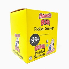 Hannahs Big Pickled Sausage 20ct Box
