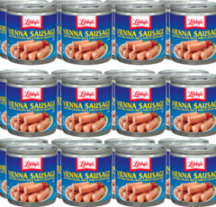 X24 Libby Vienna Sausage Chicken Beef Pork Hi-Protein Wieners 6.48 LB Meat FS