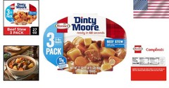3 Pack Dinty Moore Beef Stew 9oz – Quick & Easy American Classic Gluten Free