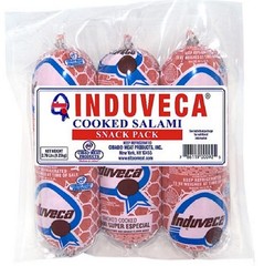Induveca Cooked Salami Snack Pack, 3 ct.