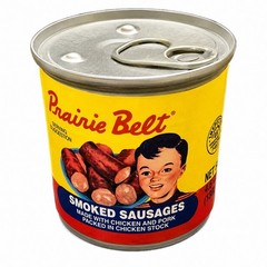 Prairie Belt Smoked Sausage 4.6oz Shelf Stable Canned Meat Prepper RV Food