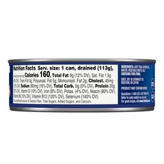 Chunk Light Tuna in Oil, 5 Oz Cans – Bulk Pack of 48, High Protein, Low Fat