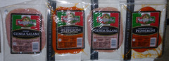 Margherita Genoa Salami with Wine & Pepperoni Sandwich Slices, (2 Of Each)