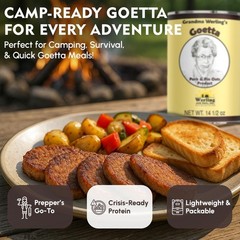 12 Can- Werling & Sons Grandma Werling’s Goetta 14.5 Oz Canned Food Fully Cooked