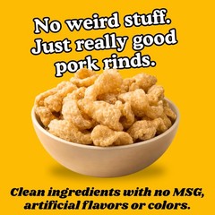 Nacho Cheddar Pork Rinds Chicharrones 4 Pack Snacks
