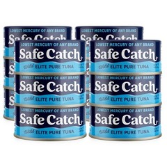 Safe Catch Canned Wild Tuna Fish, Caught, Lowest 5 Ounce (Pack of 12)