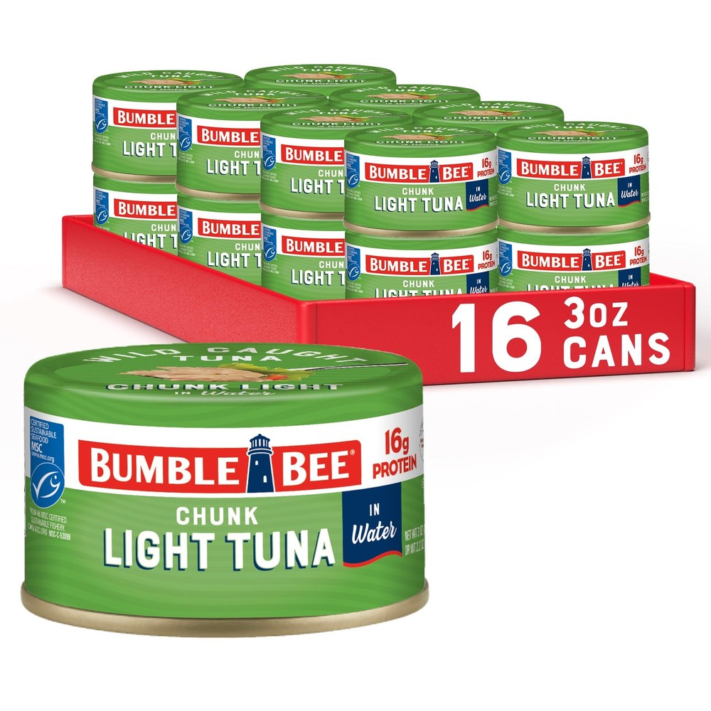 Bumble Bee Snackers 16g Protein per Serving Ready to Eat Wild Caught Skipj…