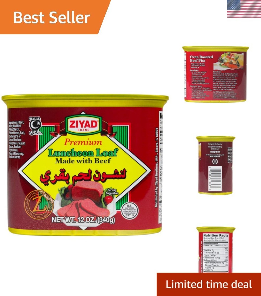 Versatile Halal Beef Luncheon Meat 12 oz – Ideal Pantry Staple for Quick Dishes