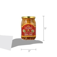 Pickled Jalapeno Flavored Quail Eggs 3 Pack Snack Spicy Gourmet