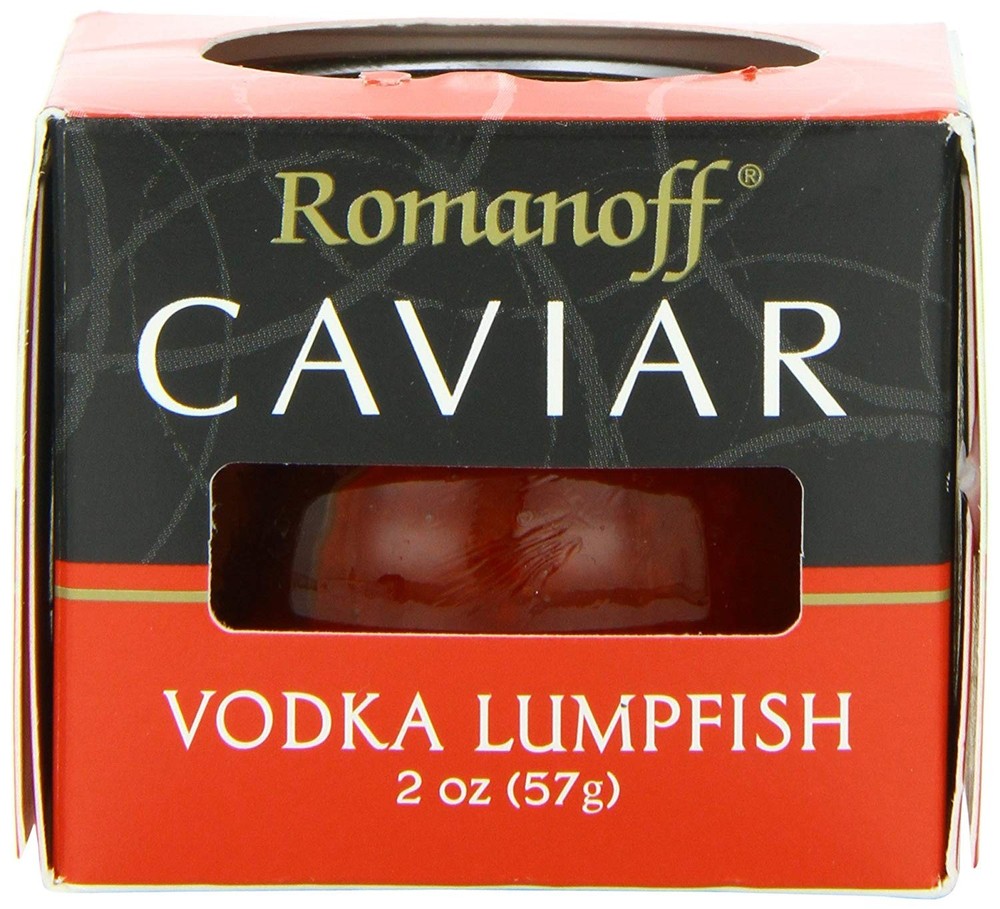 Romanoff Caviar Vodka Red Lumpfish Caviar, 2 Ounce