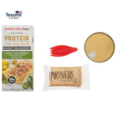 Prime Protein on the Run Tuna Snack Kit – Gourmet Tuna Marinated in Olive Oil &