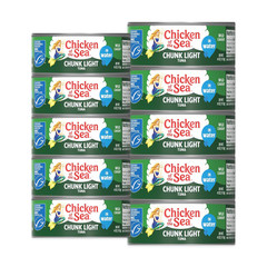 Wild Caught Chunk Light Tuna, 5 Ounce Cans, 10-Count – High Protein 100% Classic