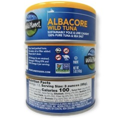 24 Wild Planet ALBACORE WILD TUNA & Sea Salt Only! NO FILLERS Pole & Line Caught