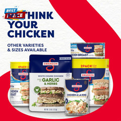 Swanson White Premium Chunk Canned Chicken Breast in Water, Fully Cooked Chicken