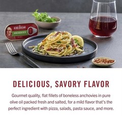 King Oscar Anchovy Flat 2.0 oz (Pack of 18)