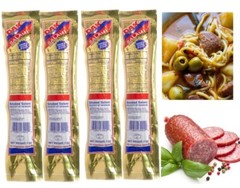 (4 PACKS 7oz.ea) DAK SALAMI SMOKED SAUSE FULLY COOKED READY TO EAT