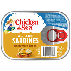 Sardines in Mustard Sauce, 3.75 Oz. Can (Pack of 1), Wild Caught Canned Sardines