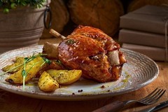 Homemade Smoked Skinless Jumbo Ham Pork Shank 4~5.25lb & 1 Pack-3pieces $45