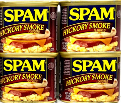 Spam Hickory Smoke Luncheon Meat 12 oz ( Pack of 4 )~11/2028