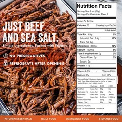 Mountain Essentials All Natural Canned Beef 14.5 oz Ready to Eat, Gluten Free