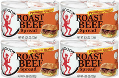 Pack of 4 Cans Roast Beef Spread 4.25 Oz.