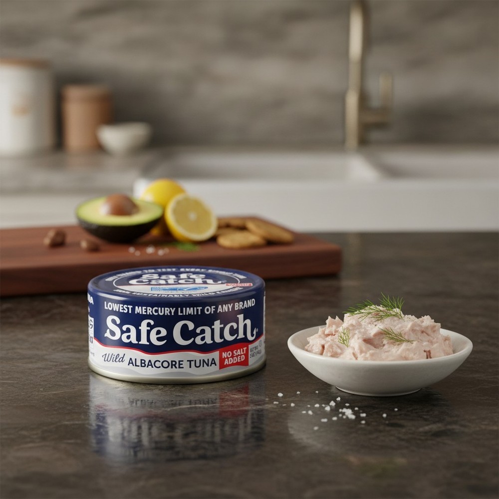 Safe Catch Canned Lowest Mercury Limit Albacore Tuna 5 Ounce (Pack of 12)