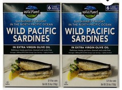Wild Planet Sardines in Extra Virgin Olive Oil 4.4 Ounce Cans, 12 Packs EXP 4/30